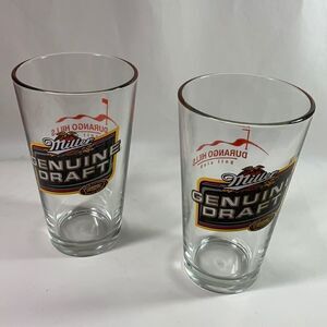 Miller Genuine Draft Durango Hills Golf Glasses Set 2